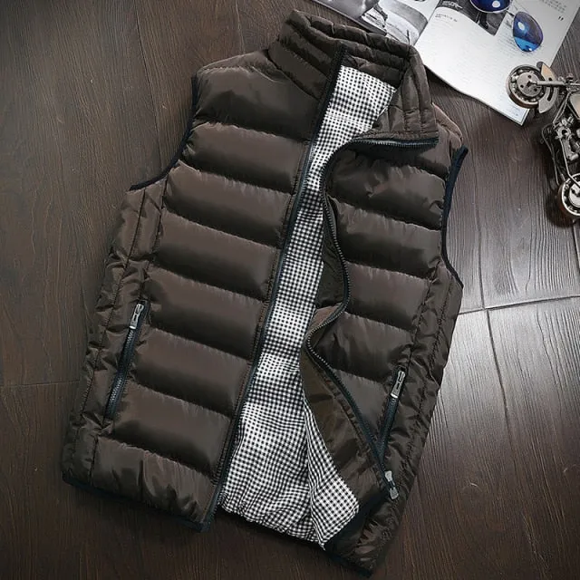 Xituodai Brand Clothing Vest Jacket Mens New Autumn Warm Sleeveless Jacket Male Winter Casual Waistcoat Men Vest Plus Size Veste