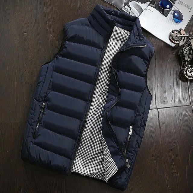 Xituodai Brand Clothing Vest Jacket Mens New Autumn Warm Sleeveless Jacket Male Winter Casual Waistcoat Men Vest Plus Size Veste